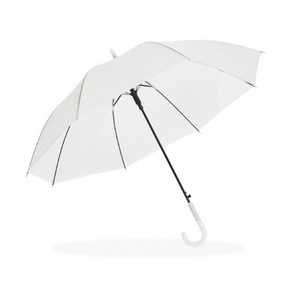 Custom LOGO Plastic Long Handle Transparent Umbrella Windproof Rain Gift straight Golf Umbrella