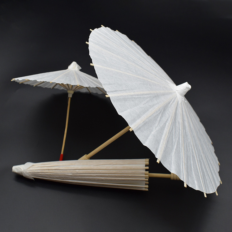 Customization Craft Gifts Paper Umbrellas Mini Handmade White Umbrella For Wedding Decoration