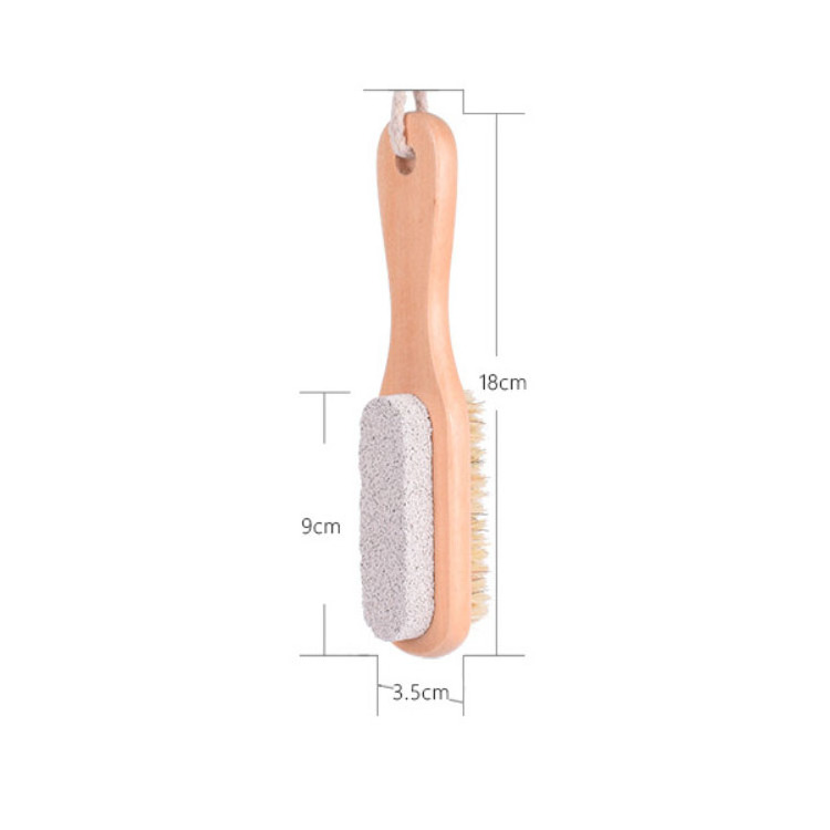 Hot Selling 2 in 1 Foot Massage Brush Spa Exfoliationing Clean Pumice Brush