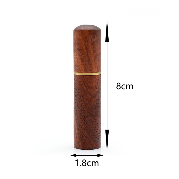 Customizable logo Mini pocket toothpick holder High quality portable wooden toothpick case for business travel