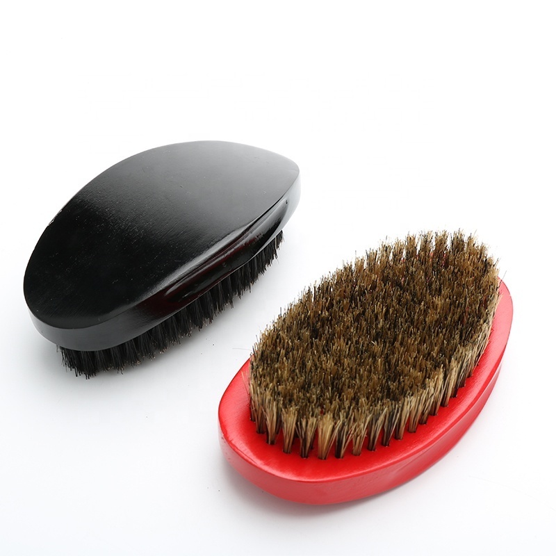 Best selling 360 wave brush 100% boar bristle wooden curve brush