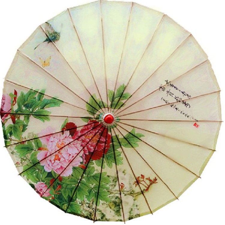 33Inch Beach Parasol Chinese Japanese Handmade Paper Umbrella For Wedding and Personal Sun Protection