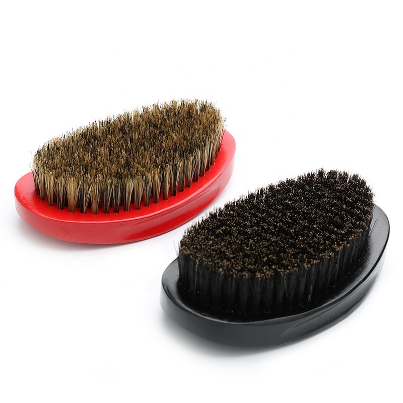 Best selling 360 wave brush 100% boar bristle wooden curve brush