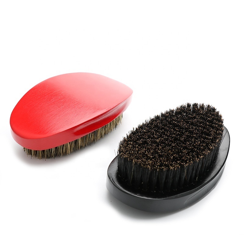 Best selling 360 wave brush 100% boar bristle wooden curve brush