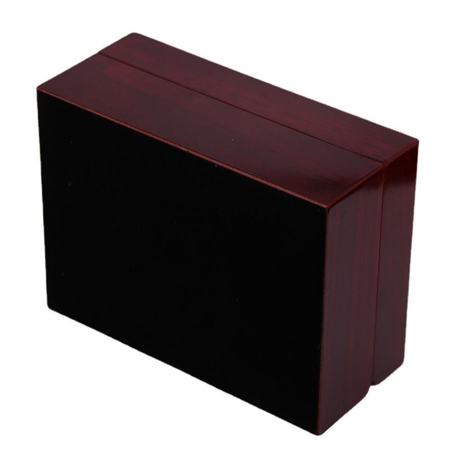 DAIHE Wholesale Price High-end Wood Leather Championship Ring Jewelry Box Collection Display Box