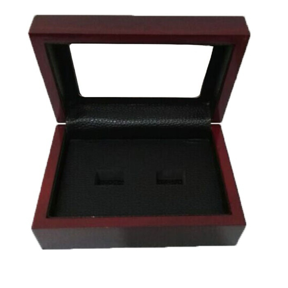 DAIHE Wholesale Price High-end Wood Leather Championship Ring Jewelry Box Collection Display Box