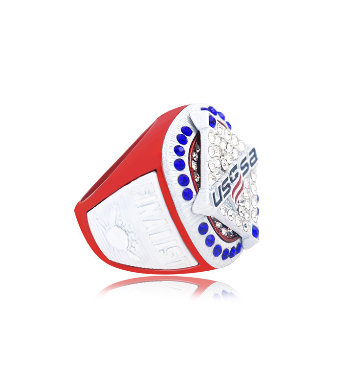 Custom Players Cheap Customize Your Own Logo Texas Sports USSSA Softball Ring Youth Baseball Championship Ring