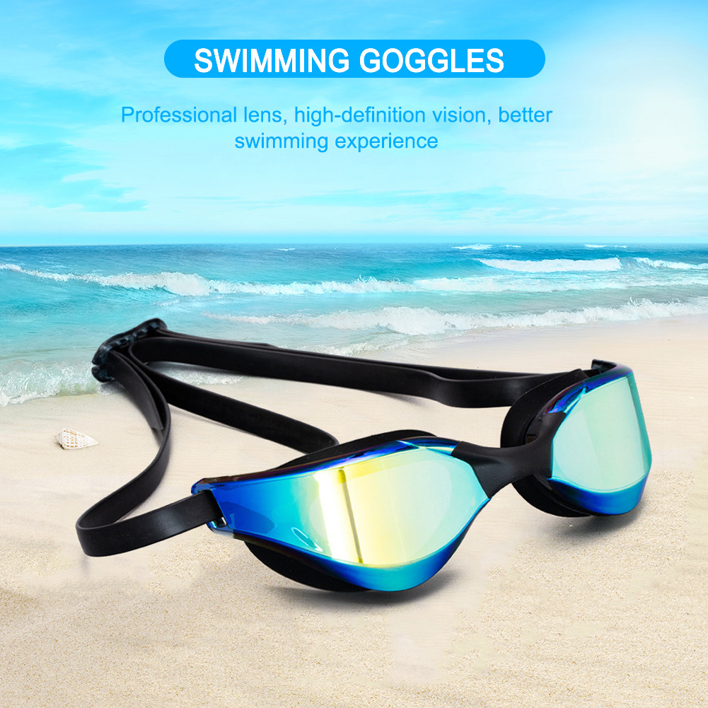 New Profession Plating Waterproof UV Protection Competition Anti-Fog Outdoor Match Eyewear goggles swim arena swimming glasses