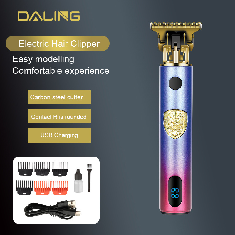 T9 Hair Trimmer LCD Display Heavy Hitter Cordless Trimmer Men 0mm Baldheaded Hair Trimmers Finish barber Hair Cutting Machine