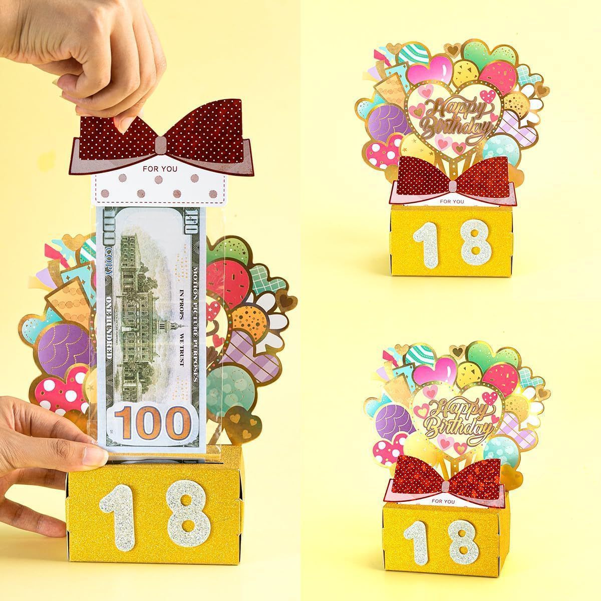 DAMAI Wholesale Cash Box Money  Safe Birthday Money Box for Cash Gift Pull Funny Money Birthday Party Decoration