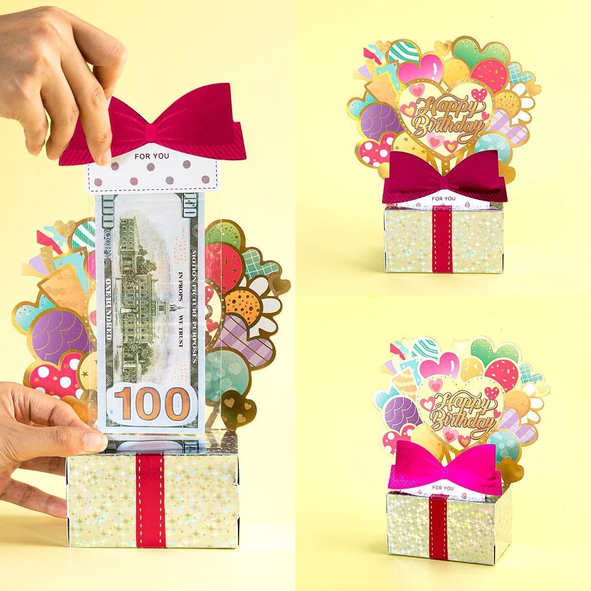 DAMAI Wholesale Cash Box Money  Safe Birthday Money Box for Cash Gift Pull Funny Money Birthday Party Decoration