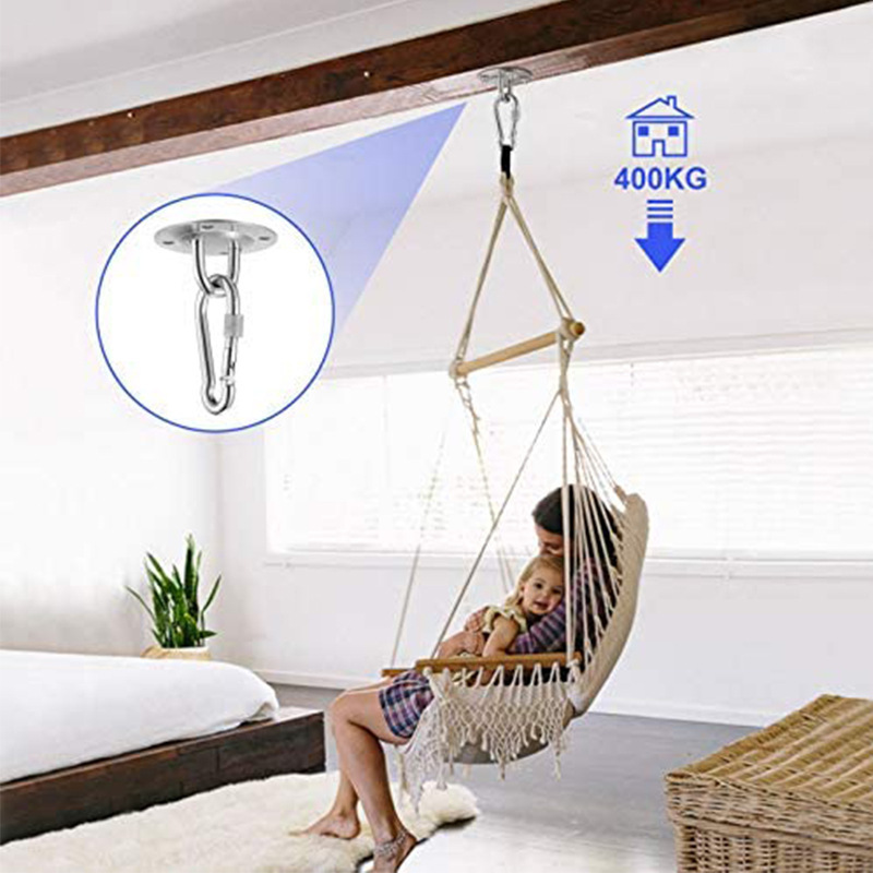 Stainless Steel Suspension Hammock Mount Ceiling Hooks Bracket Swing Kit Hangers For Hammock Aerial Yoga Hanging Chair