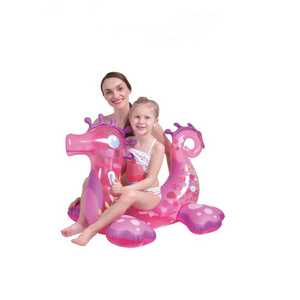 Factory customized wholesale environmental PVC motorboat children's water animal rider inflatable boat