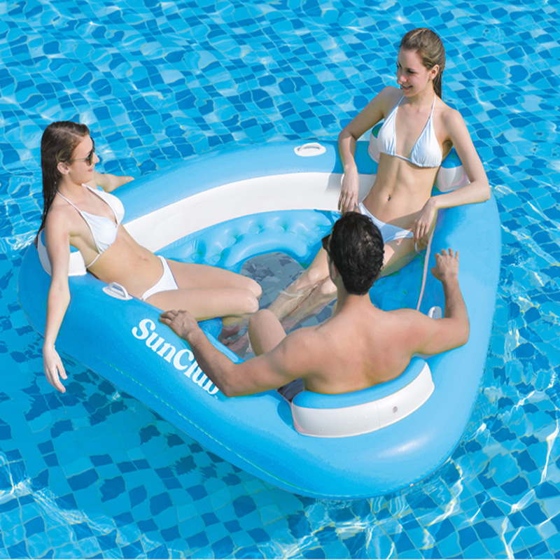 Water recreation Beach folding water play water inflatable floating row mattress floating bed sofa