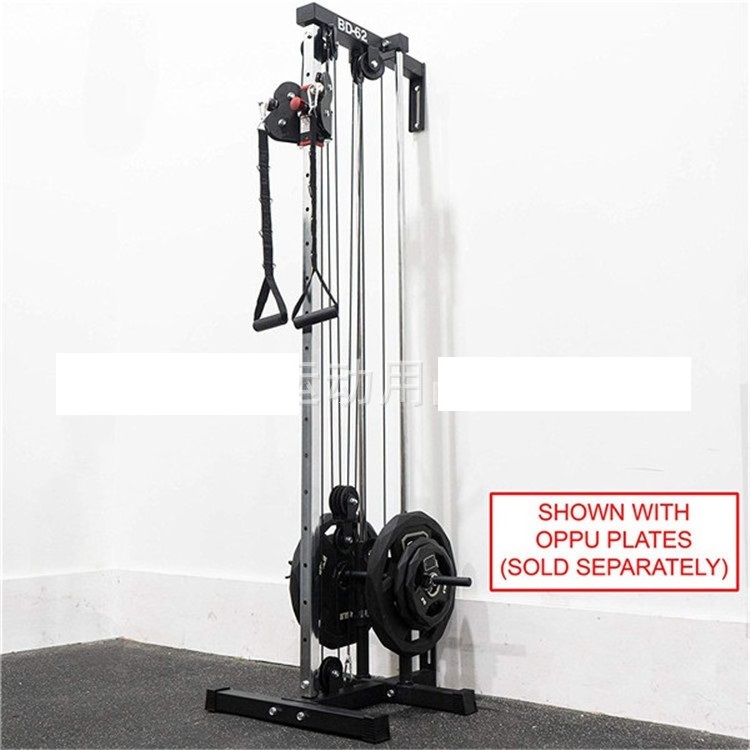 Wholesale Fitness equipment home multifunctional trainer Home Wall Mount Cable Station With Adjustable Dual Pulley Cable system