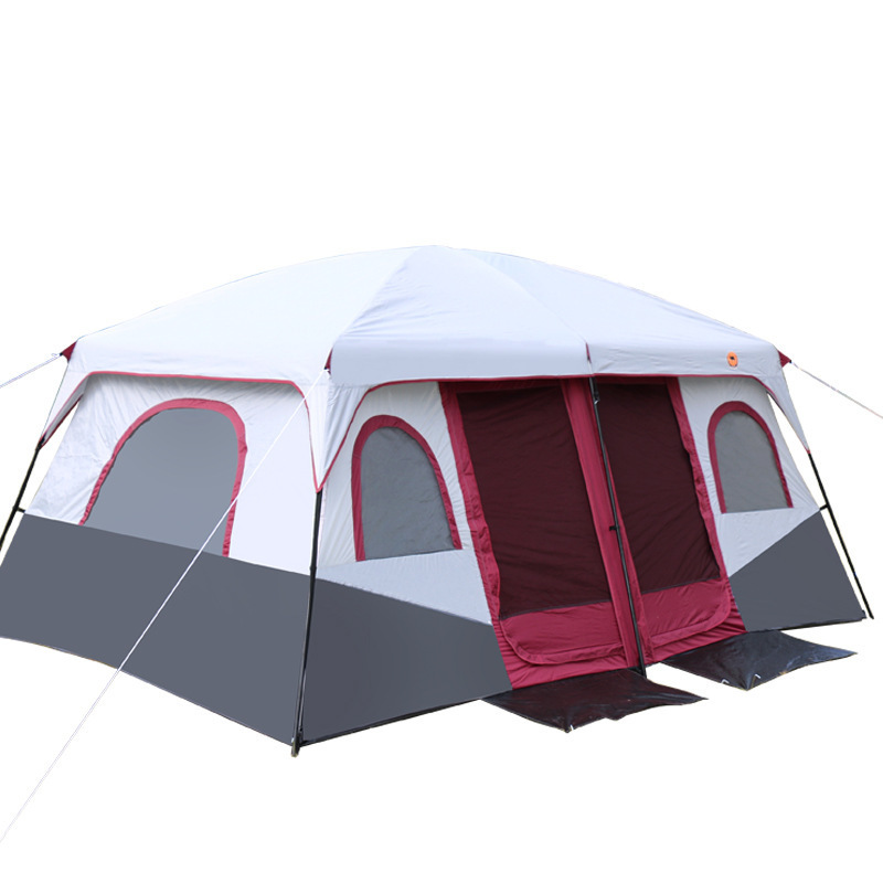 New Pattern 2 Bedrooms High Quality Large Space 6 8 10 12 People Big Outdoor Travel Family Camping glamping tents