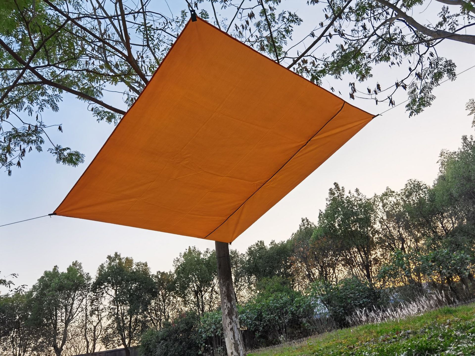 Outdoor triangle canopy 3M4M6M anti-splashing sunscreen awning canopy Tarp Tent Triangle Sun Shelter Beach Shade Sail