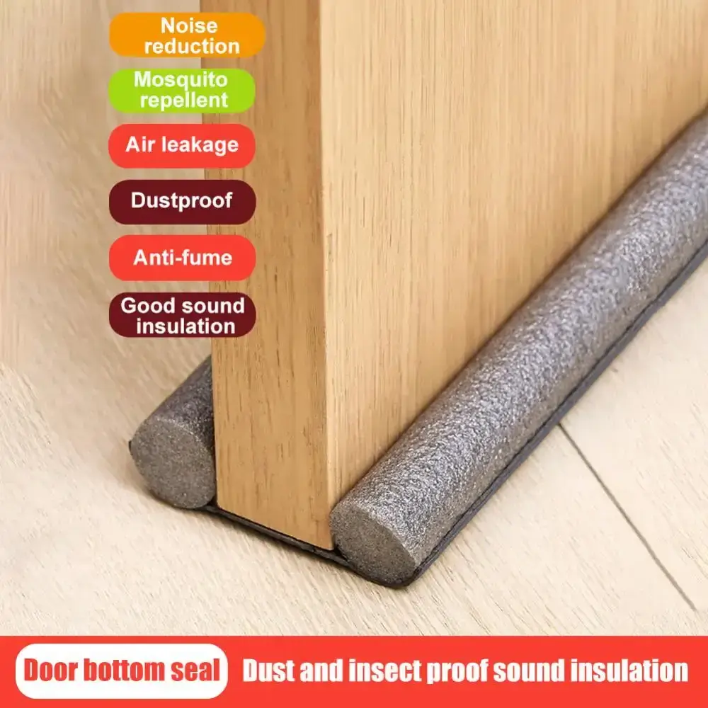 Anti-Cold Under Door Strip Washable And Removable Door Draft Stopper Weather Stripping Door Bottom Seal Strip Foam Weatherstrip