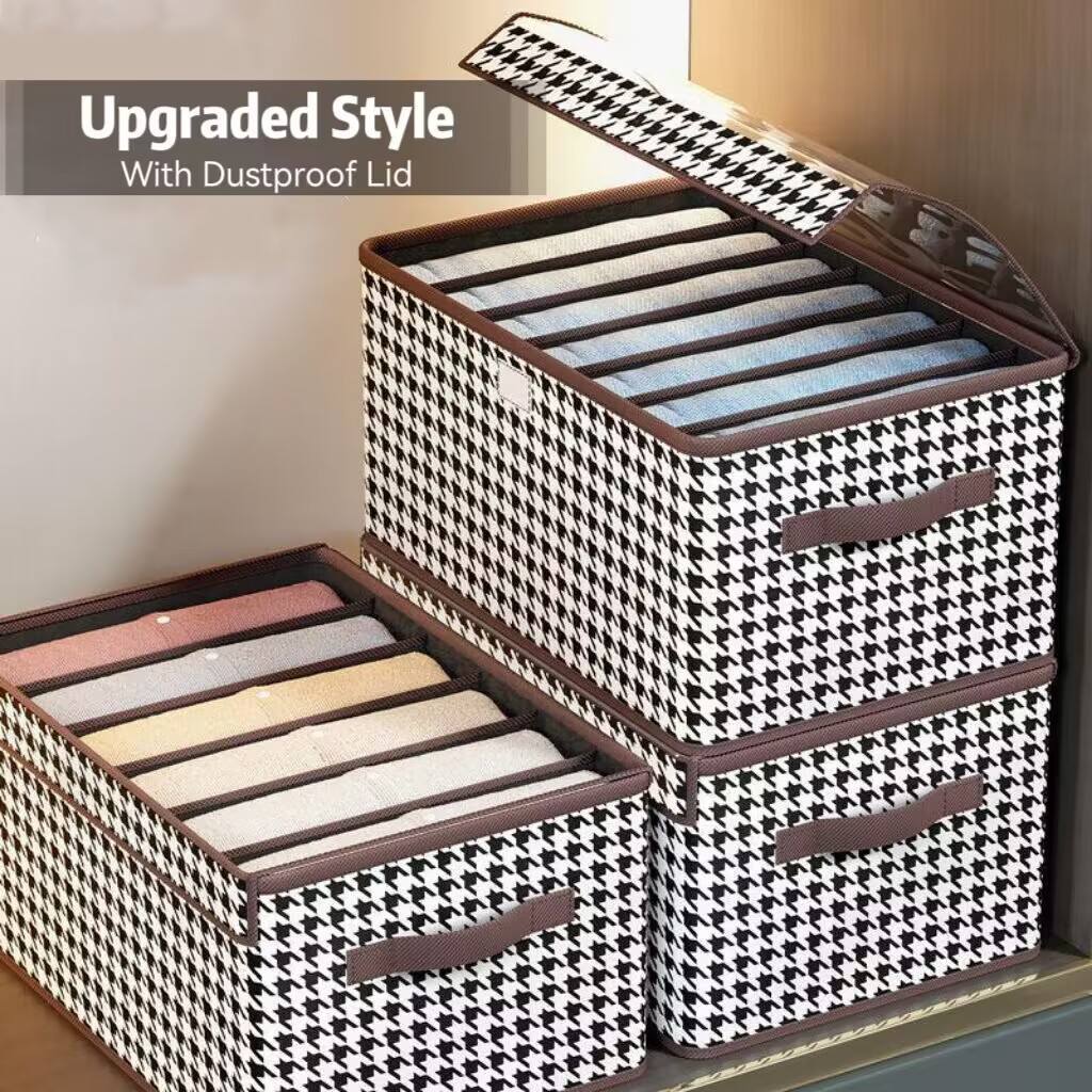 6/7/9 Grids Jeans Foldable Organization Storage Box Bins Closet Organizer Clothing Organization System Drawer Organizers Cabinet