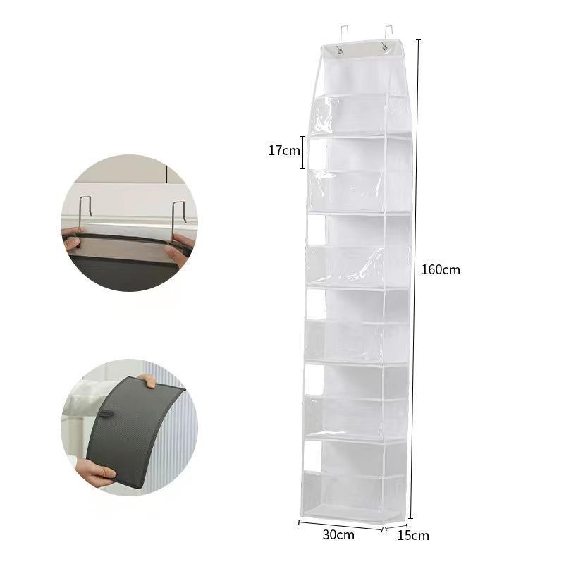 Over the Door Organizer Storage for Closet with 4/6 Pockets Organizer for Bedroom Bathroom