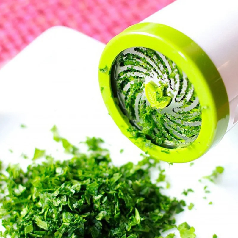 Manual Herb Grinder Spice Mill Parsley Shredder Chopper Vegetable Cutter Coriander Mincer Chili and Cilantro Kitchen Tool Gadget