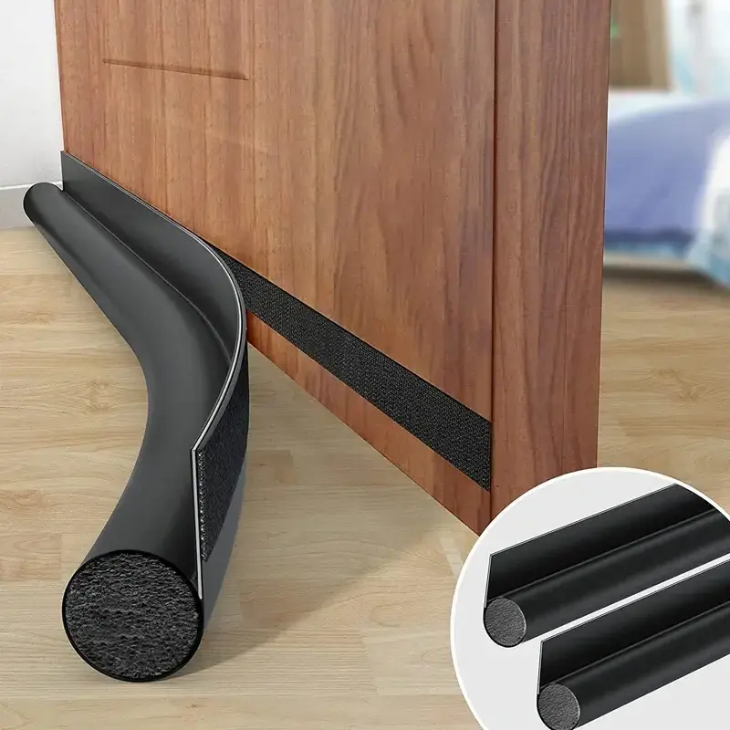 Anti-Cold Under Door Strip Washable And Removable Door Draft Stopper Weather Stripping Door Bottom Seal Strip Foam Weatherstrip