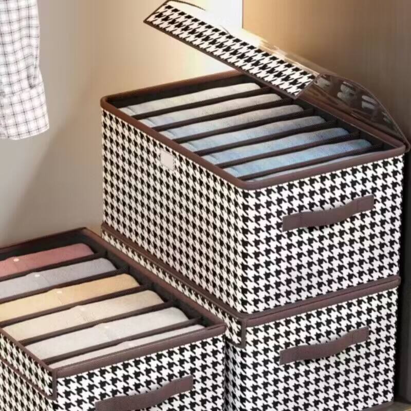 6/7/9 Grids Jeans Foldable Organization Storage Box Bins Closet Organizer Clothing Organization System Drawer Organizers Cabinet