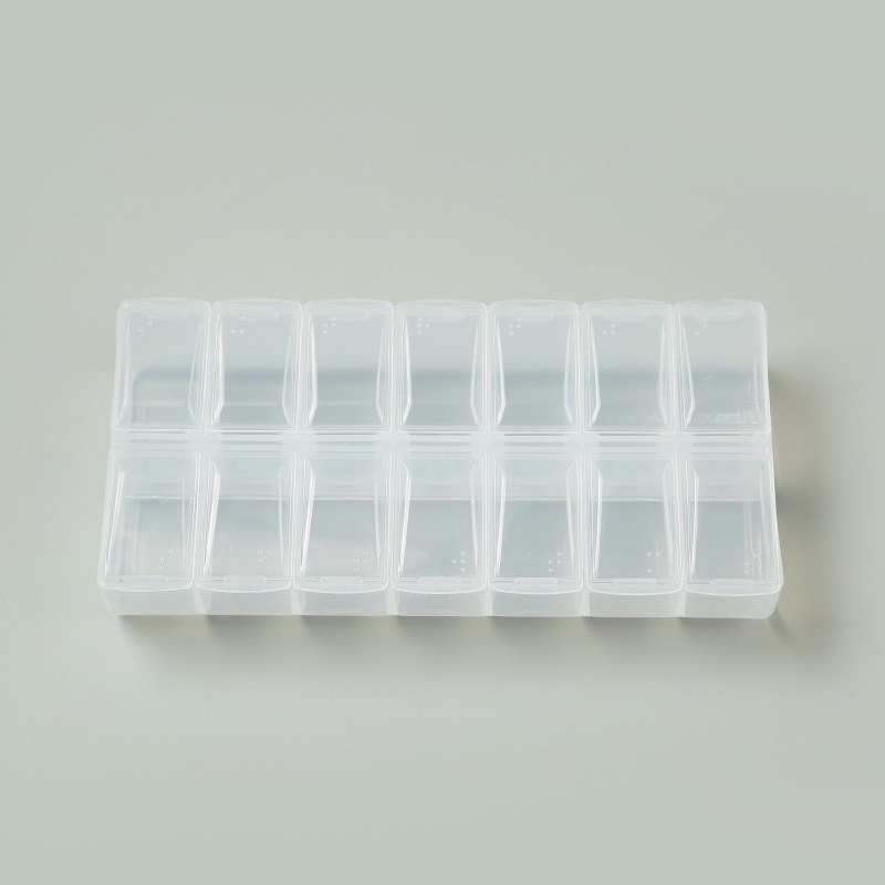 7 Days a Week Pill Organizer Morning and Night Pill Holder Storage Box Splitter Travel Medicine Organizer Portable Medicine