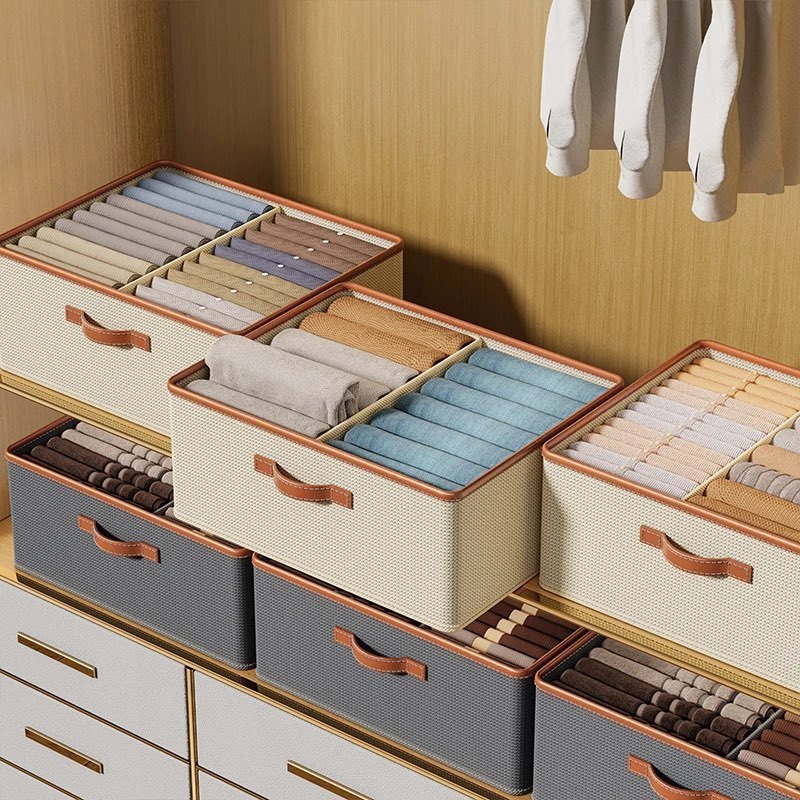 Foldable Clothes Organizer Storage Box Clothes T-Shirt Pants Storage Closet Organizer Drawer Organizer Toy Storage