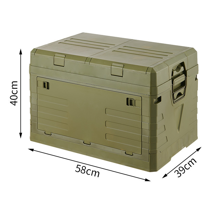 Outdoor Camping Home Car Trunk Multifunctional Storage Box Foldable Flip Car Storage Box Top Cover Partition Storage