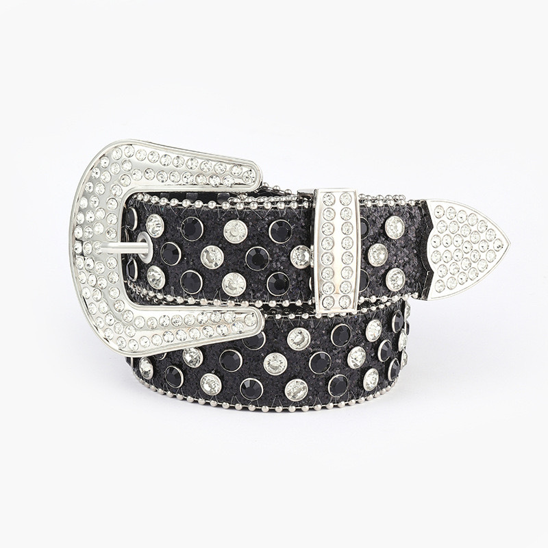 Fashionable rhinestone belt with Y2K style and high quality BB SIMON