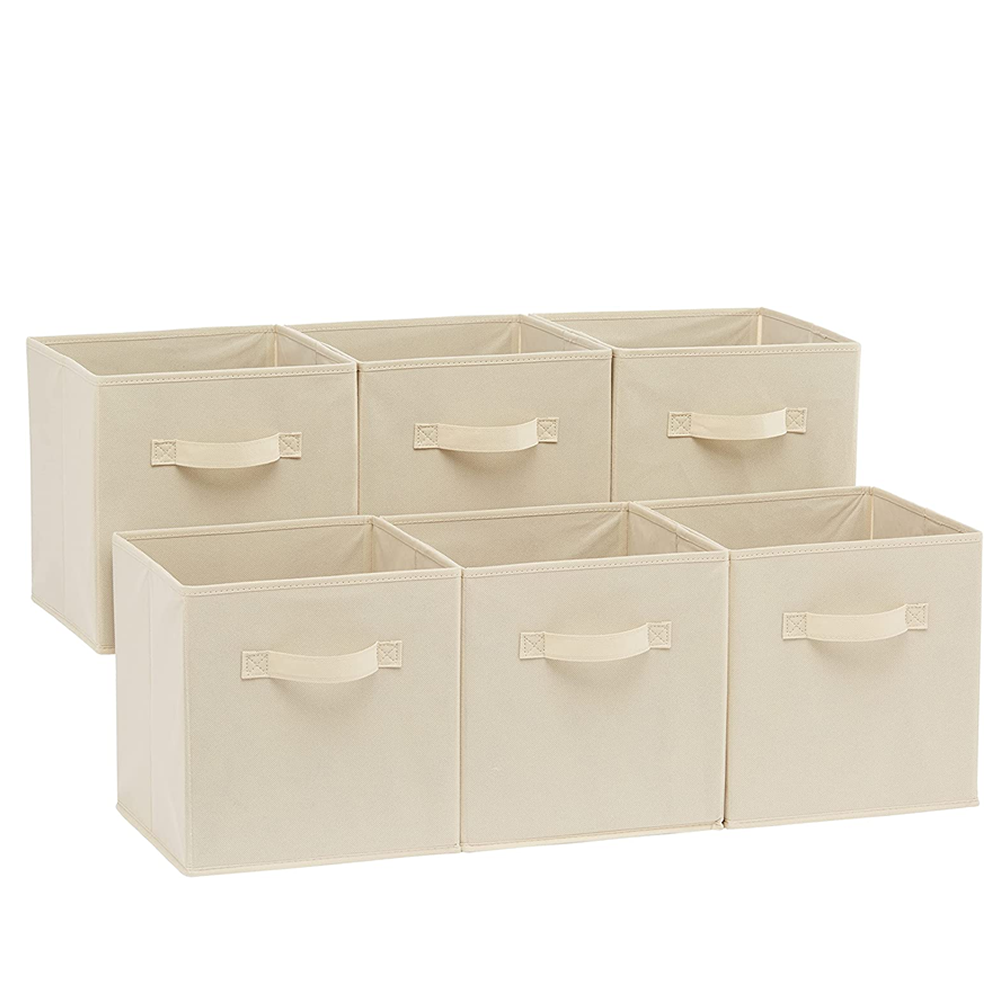 4008126 pack home shelf basket Collapsible Storage Cubes Foldable Closet Organizers collapsible Fabric Storage Bin Box