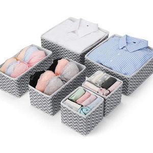 40080432 Closet Drawer Organizer for Clothing, Foldable Cloth Drawer Dividers Storage Bins for Underwear,Socks,Bra,Towels,Ties