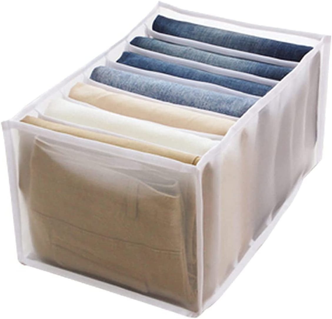 40080418 T Shirt Jeans Underwear Folding Storage Closet Drawer Dividers Storage New Washable Mesh Wardrobe Clothes Organizer