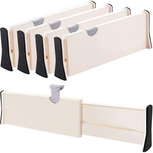 401107 Foldable Adjustable Separators Plastic Deep Drawer Dividers Organizer.