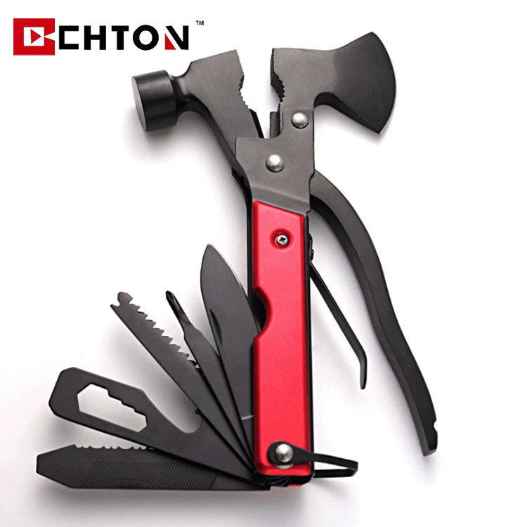 15 In 1 Outdoor Multitool Broken Windows Camping Multi Plier Multifunction Survival Equipment EDC Hammer