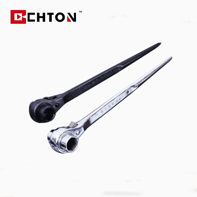 Adjustable Reversible Chrome Vanadium Set Spanner Torx Hexagonal Two Double Sided Short Tail Ratchet Wrench