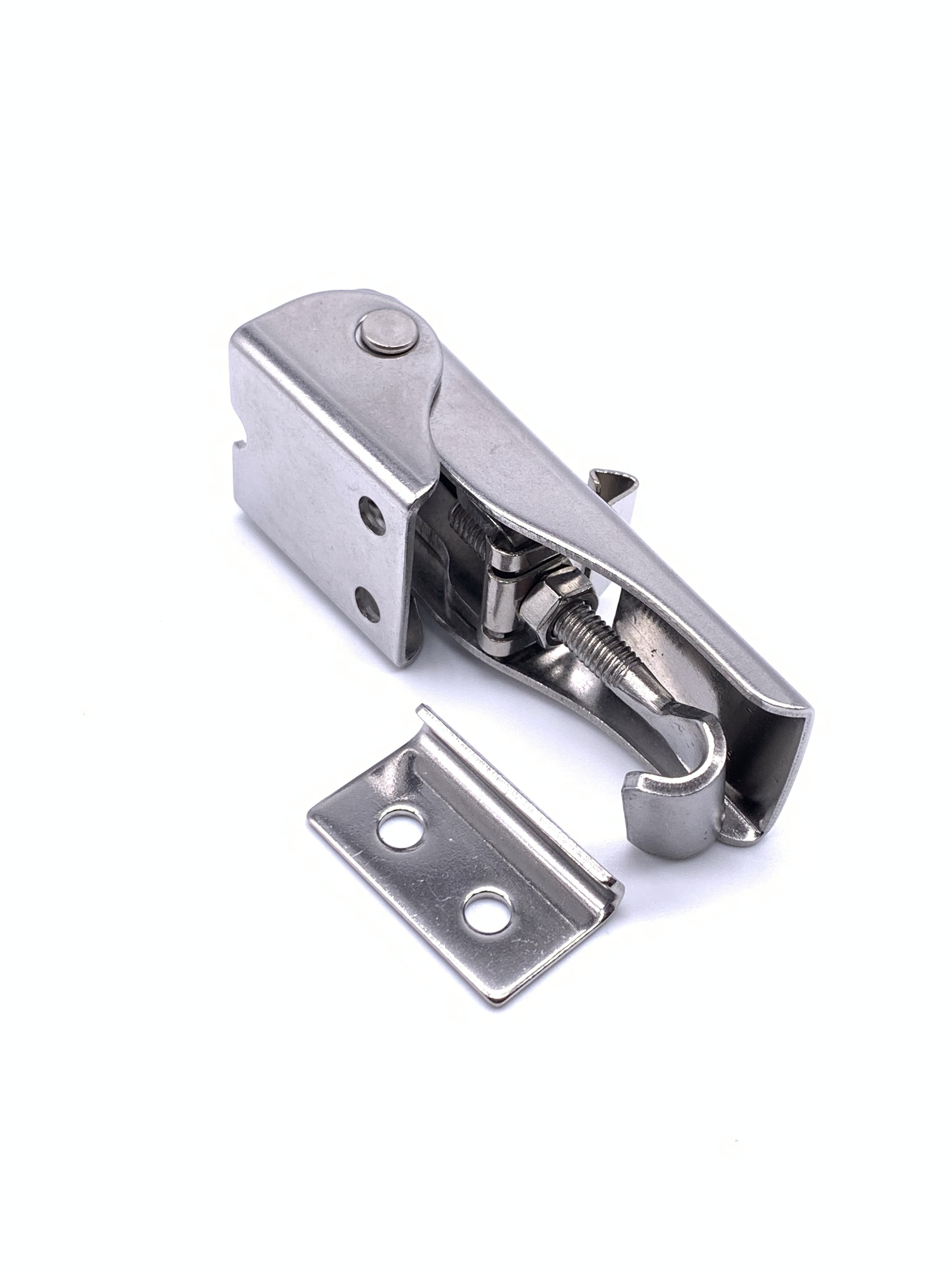 Stainless steel cabinet hasp lock