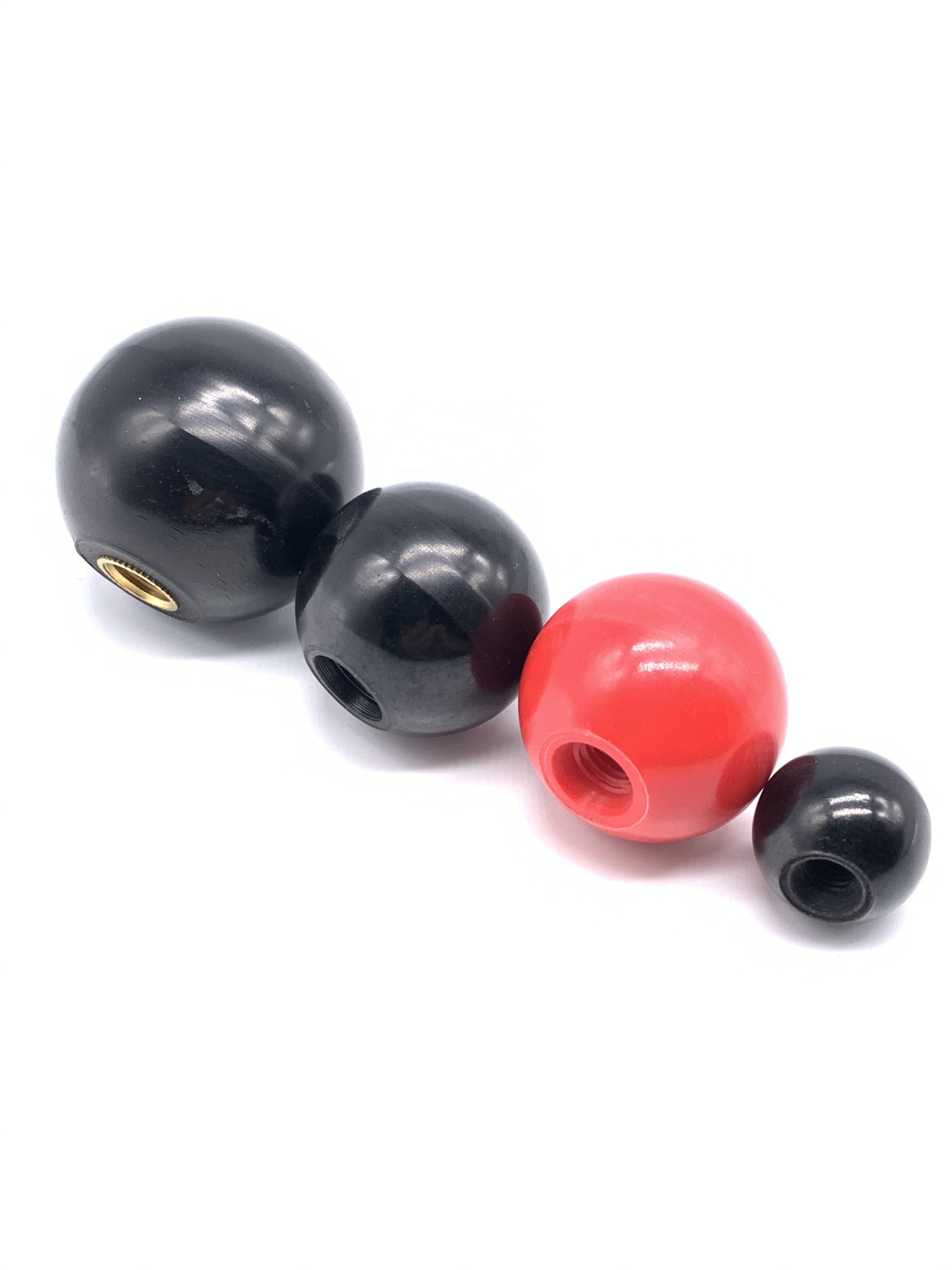 black or red color spherical ball knobs round knob