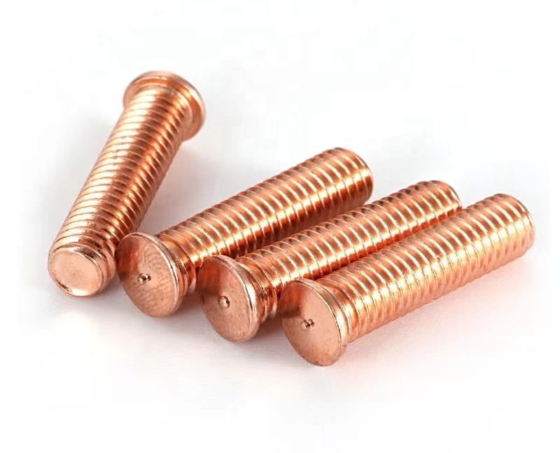 Carbon steel weld studs bolt welding stud with copper plated