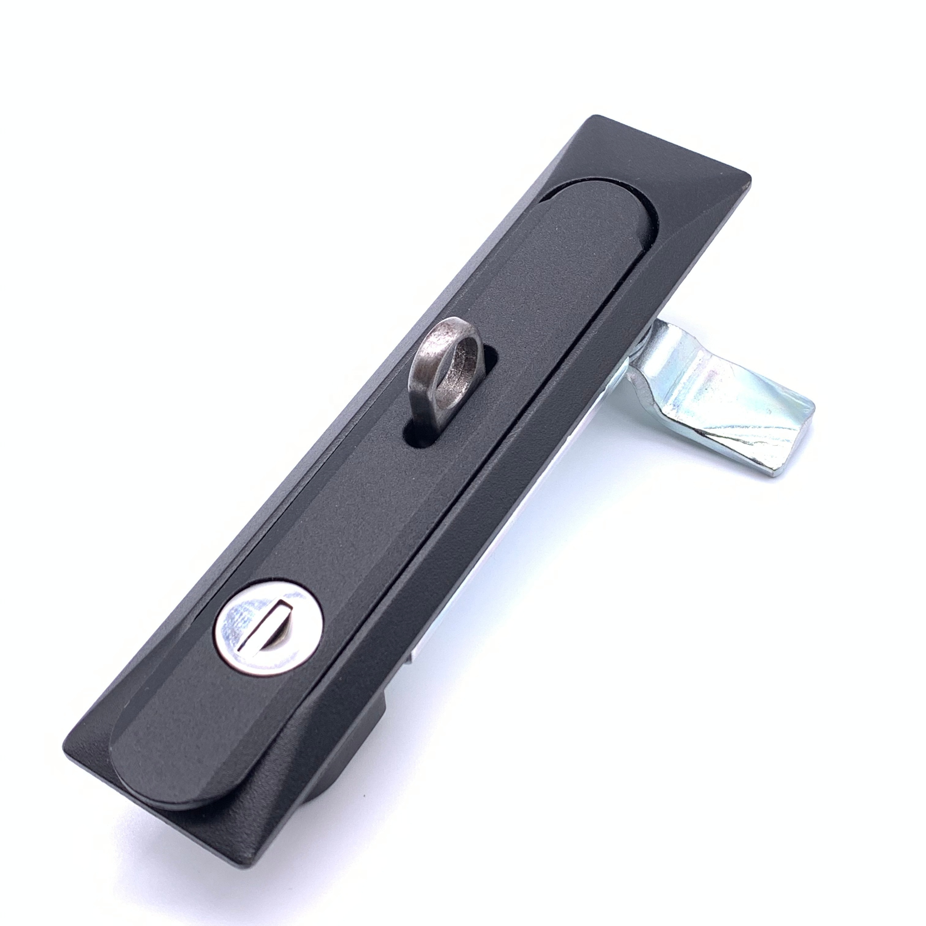 Cabinet swing handle door lock with pad lock