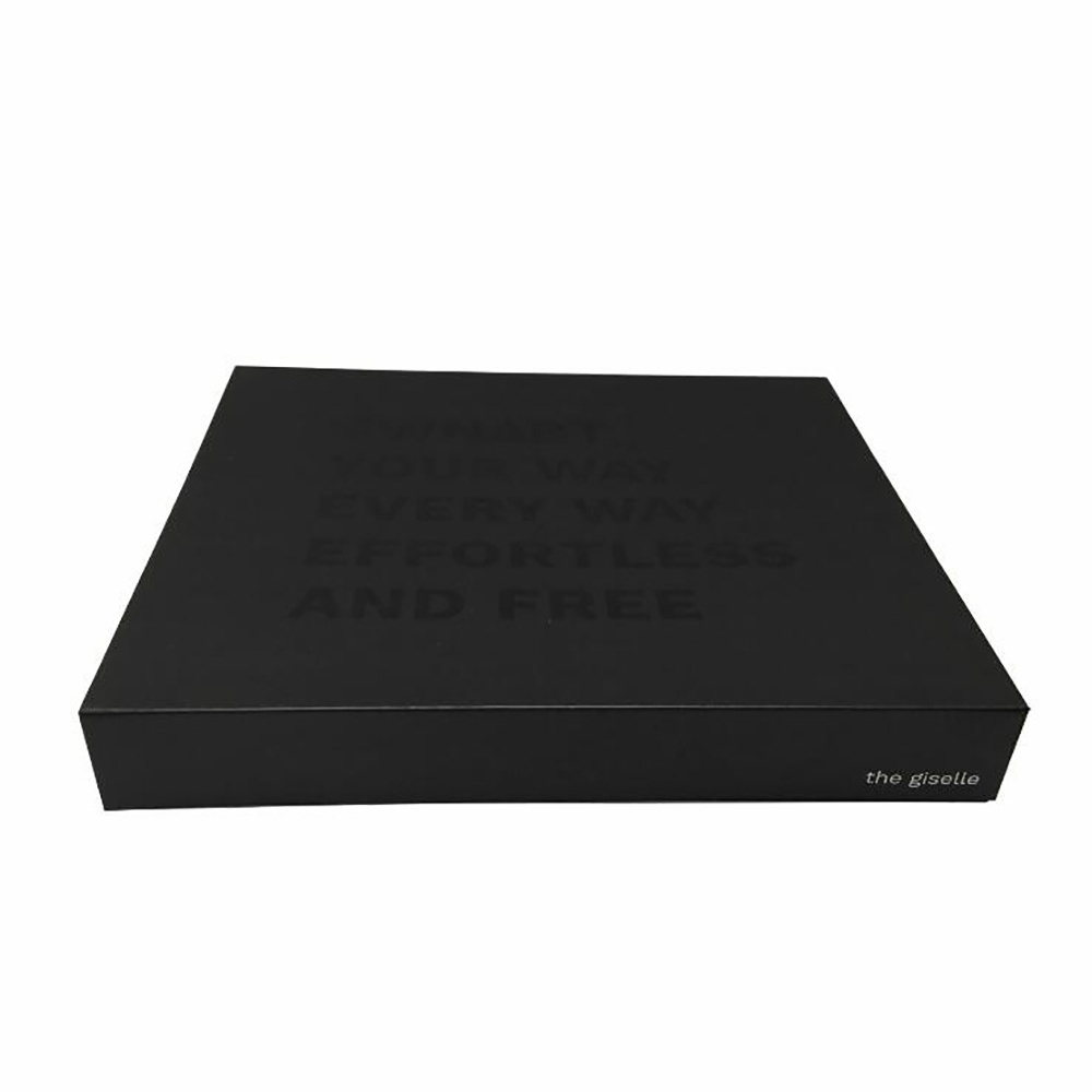 UV LOGO Hard Board Custom Design Black Color Men Dress Luxury Shirt Packing Box