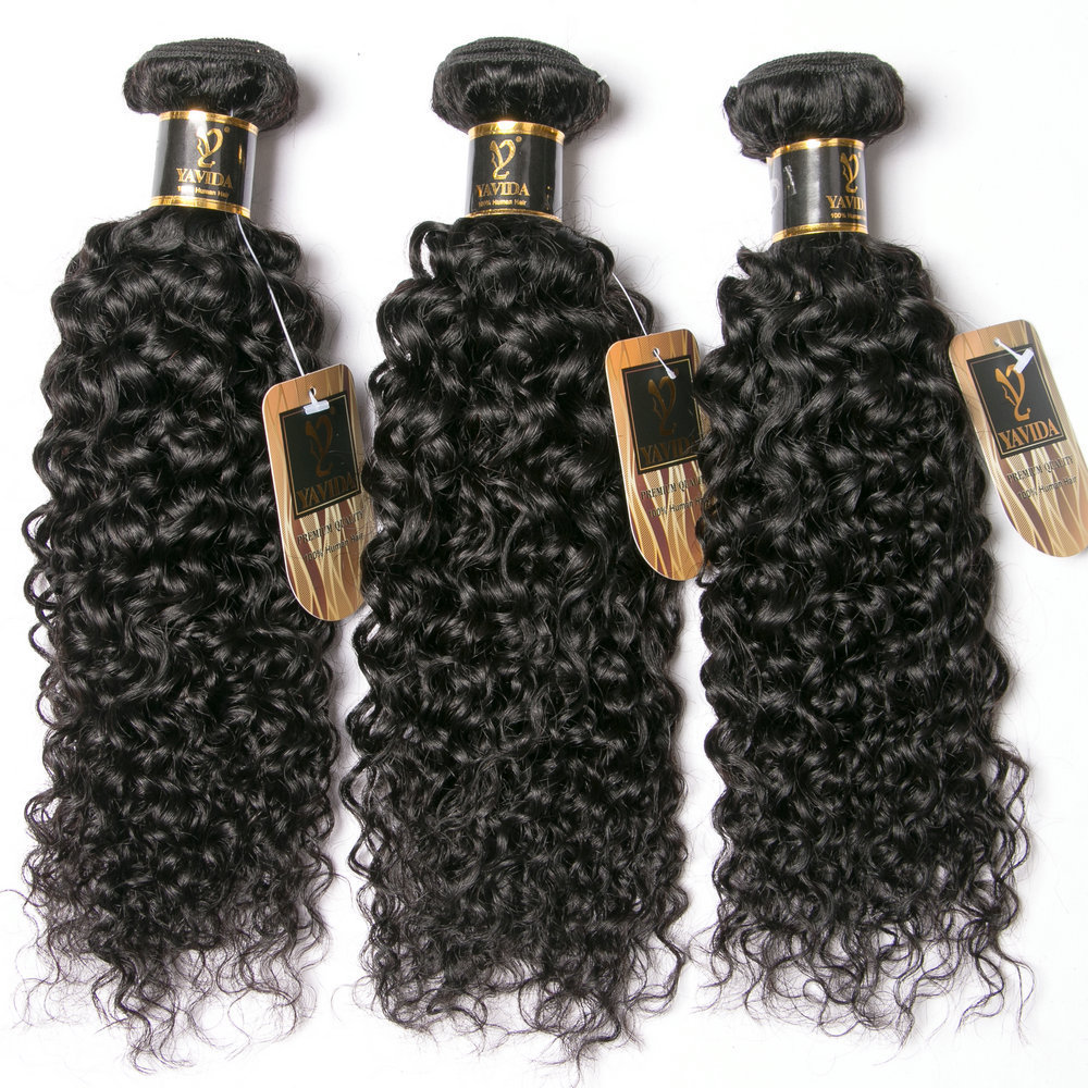 YAVIDA  Hair Virgin Remy Kinky Hair, Natural Color Extensions, Cambodian Kinky Curly Hair