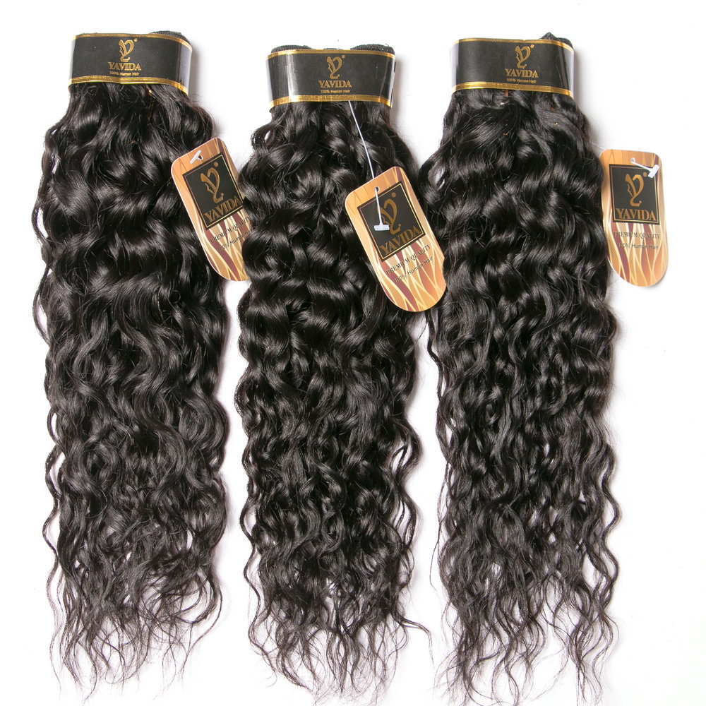 wholesale virgin hair vendors  100% human hair weft water wave human  virgin indian hair extension fast shipping