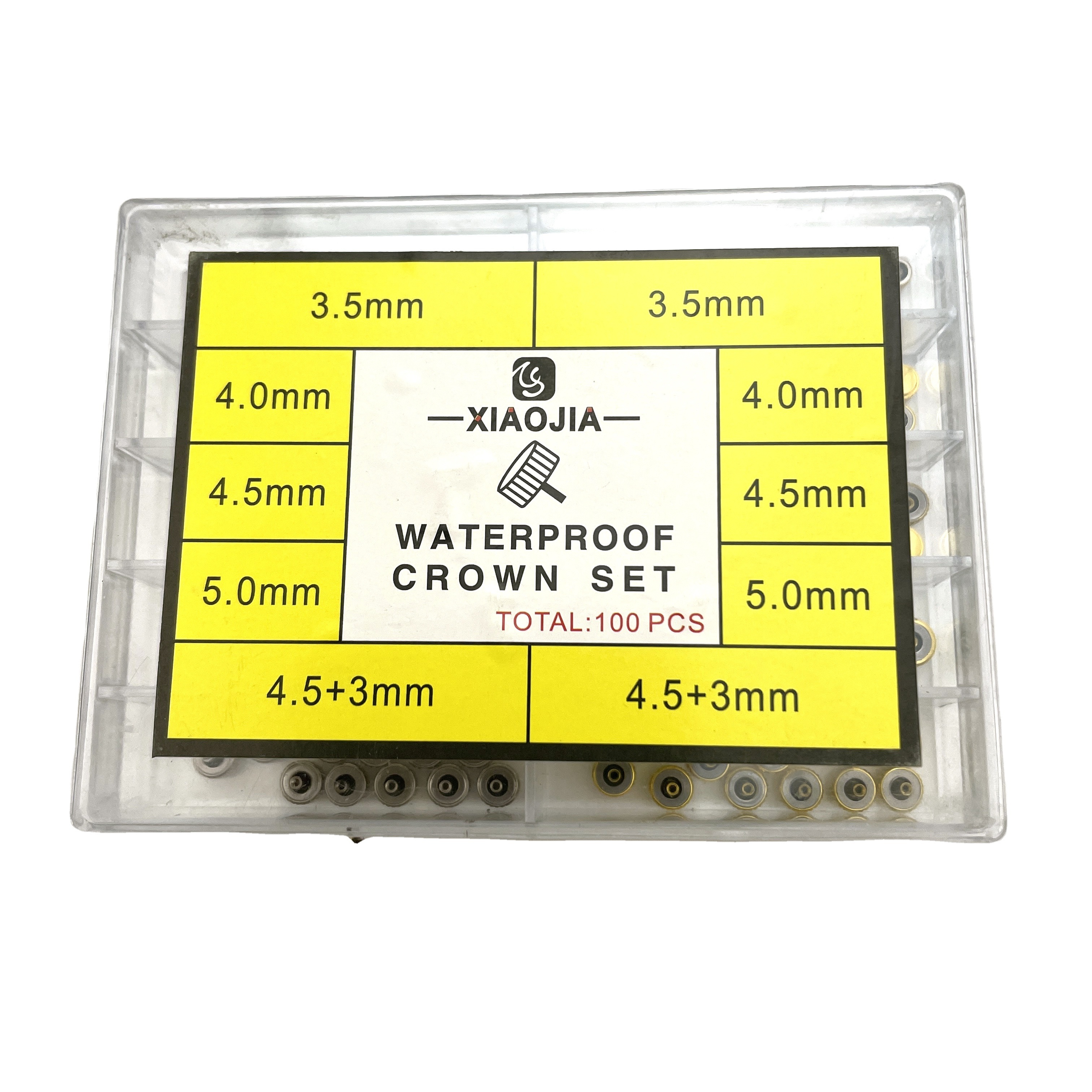 Watch Accessories100pcs Waterproof Watch Crown Parts Replacement Flat Head