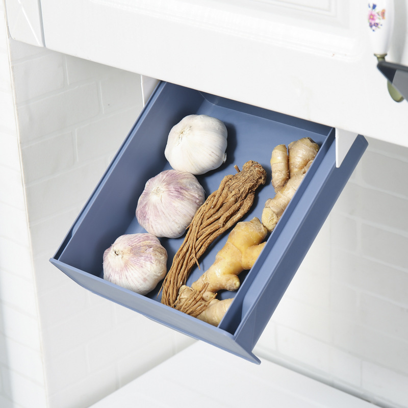 Wholesale installation-free multifunction kitchen cabinet organizer bottle holder hanging storage rack shelf drawer