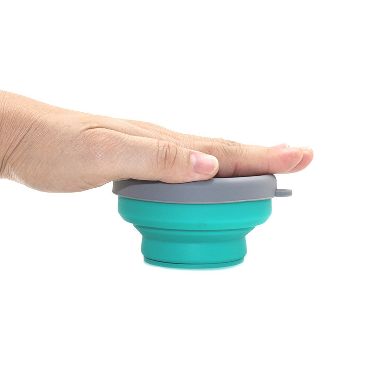 200ml folding silicone portable retractable large-capacity outdoor travel pack compression coffee tea cup