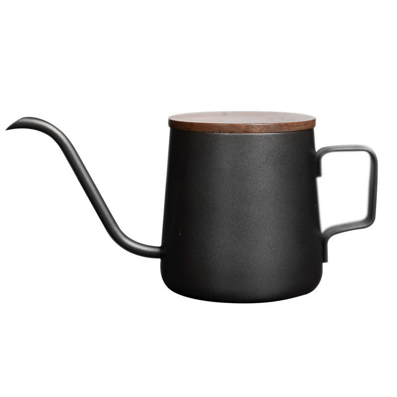 Coffee Pot Swan Neck Thin Mouth Tea Pot Stainless Steel Narrow Spout Drip Coffee Maker Pot Coffee Tool Drip Kettle With Cover