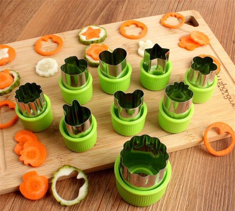 Vegetable Cutter Shapes Stainless Steel Durable DIY Fruit Cookie Stamps Cake Food Cutting Mold Kitchen Tool