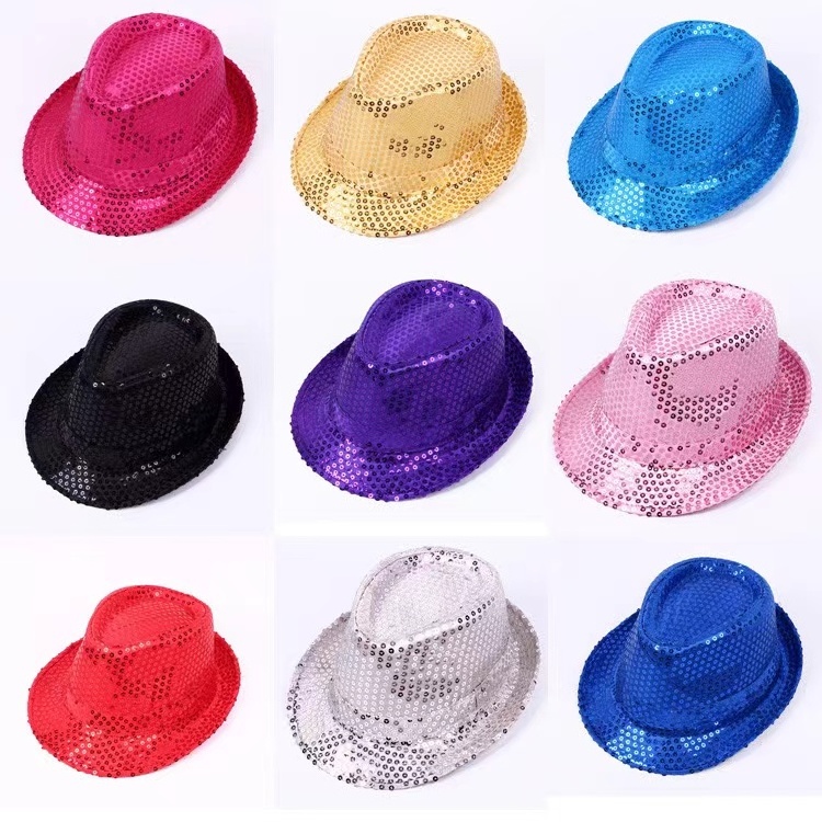 Custom colorful  Fashion Dancing Party Hip-Hop Cap LED Jazz Hats for party club